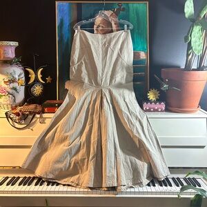 Vintage Anne Larochelle Cream Linen Skirt Size 12